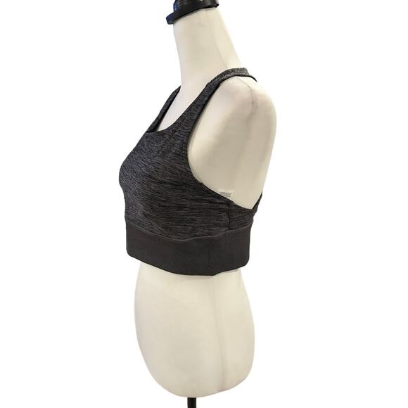 Avia Gray Black Sports bra Large - Picture 2 of 4
